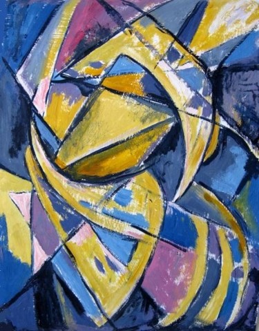 Картина под названием "Abstract, 80 EURO" - Ixygon, Подлинное произведение искусства, Масло