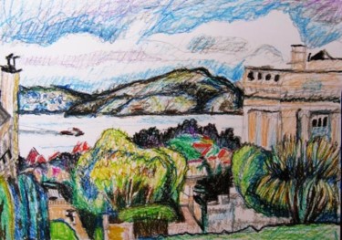 Картина под названием "Bay view from Lafay…" - Ixygon, Подлинное произведение искусства