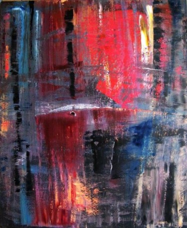 Картина под названием "Big Abstraction" - Ixygon, Подлинное произведение искусства, Масло