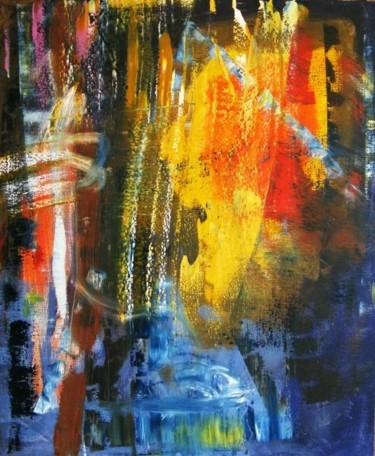 Картина под названием "Big Abstraction" - Ixygon, Подлинное произведение искусства, Масло
