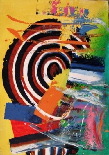 Картина под названием "G-theory" - Ixygon, Подлинное произведение искусства, Масло