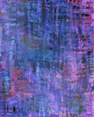 Картина под названием "Color:Purple" - Ixygon, Подлинное произведение искусства, Масло