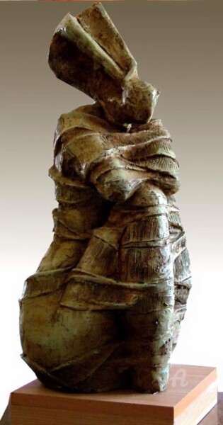 Sculpture titled "Women 1" by Iyad Sabbah, Original Artwork, Clay