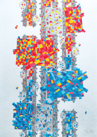 图画 标题为“La fréquence de la…” 由Izabela Hren, 原创艺术品, 铅笔