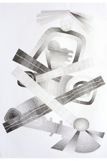 Dessin intitulée "La créatrice" par Izabela Hren, Œuvre d'art originale, Crayon