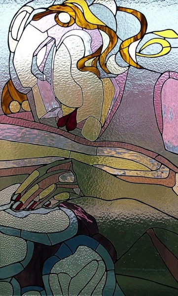 Painting titled "Tamara Lempicka" by Iza, Original Artwork, Installation Art