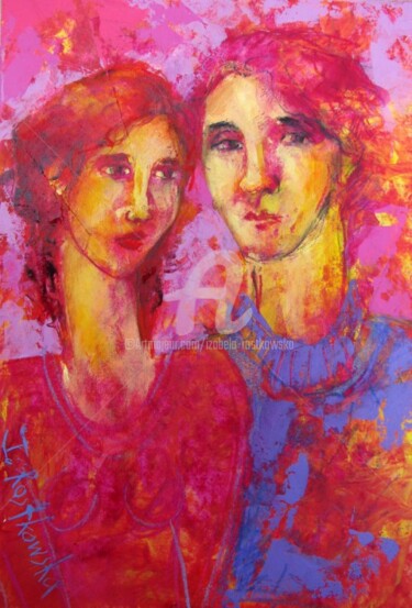 Pintura titulada "COUPLE" por Izabela Rostkowska, Obra de arte original
