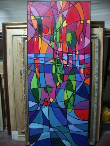 Painting titled "ogledalo" by Izabela Matos, Original Artwork