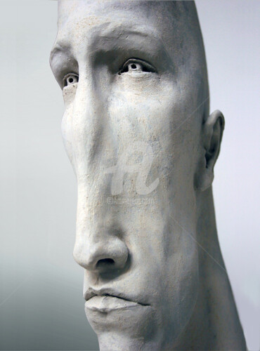 Sculpture intitulée "Stanislaw" par Gaboury, Œuvre d'art originale, Argile
