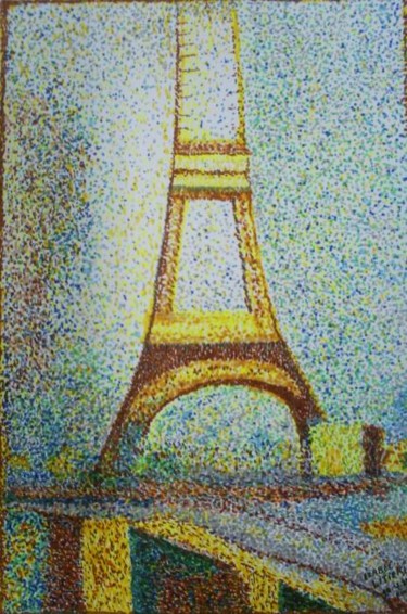 Pintura intitulada "A torre Eiffel de S…" por Izabel Litieri, Obras de arte originais