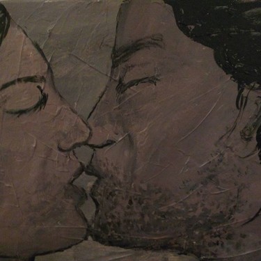 Peinture intitulée "Kiss" par Izalord, Œuvre d'art originale