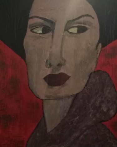 Painting titled "Madame" by Izalord, Original Artwork