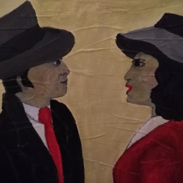 Peinture intitulée "Rendez-vous" par Izalord, Œuvre d'art originale