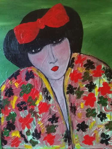 Painting titled "Mia" by Izalord, Original Artwork