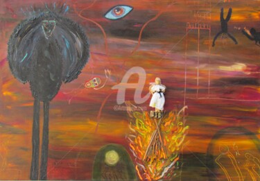 Painting titled "FOLIE DU TEMPS MODE…" by Izara Del Libertad, Original Artwork, Other