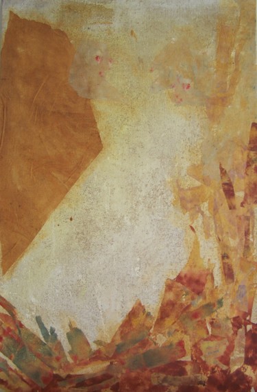 Peinture intitulée "Œuvre n°252" par Guanès Etchegaray, Œuvre d'art originale, Collages Monté sur Châssis en bois
