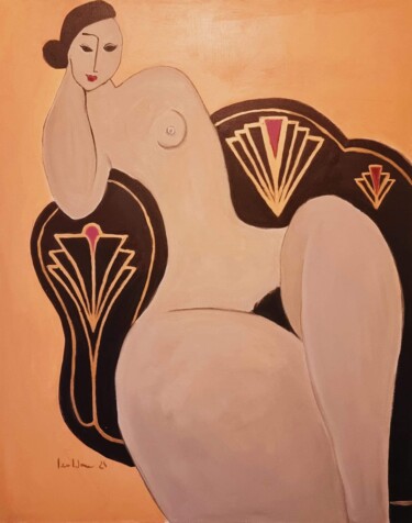 Pintura intitulada "Call me Valentina" por Izawera, Obras de arte originais, Acrílico