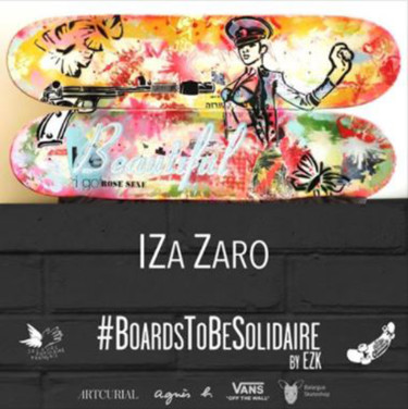 Peinture intitulée "skate" par Iza Zaro, Œuvre d'art originale