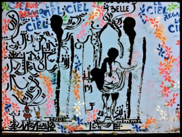Collaboration Isa Zaro/ Fluxser Manser Peinture intitulée "Collaboration Isa Z…" par Iza Zaro, Œuvre d'art originale,