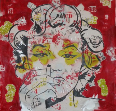 Картина под названием "Marilyn" - Iza Zaro, Подлинное произведение искусства, Масло