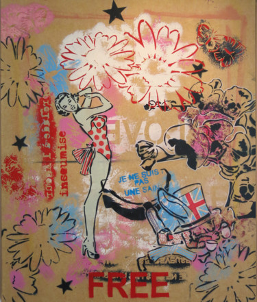 Peinture intitulée "Alice au pays des m…" par Iza Zaro, Œuvre d'art originale