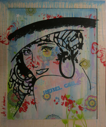 Pintura titulada "Rebel girl" por Iza Zaro, Obra de arte original