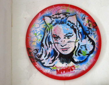 Peinture intitulée "catwoman Julie N" par Iza Zaro, Œuvre d'art originale