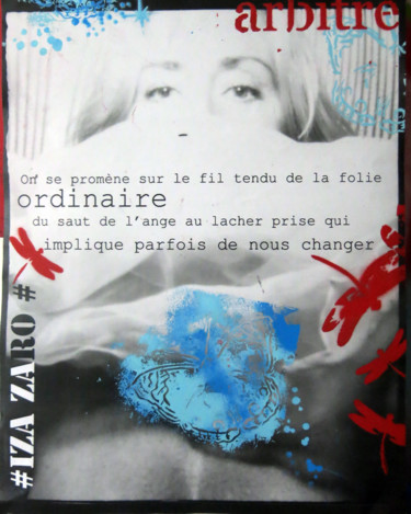 Le saut de l'ange II#lacher prise#IZa Zaro#Albatros 2015 Photographie intitulée "Le saut de l'ange I…" par Iza Zaro, Œuvre d'art originale,