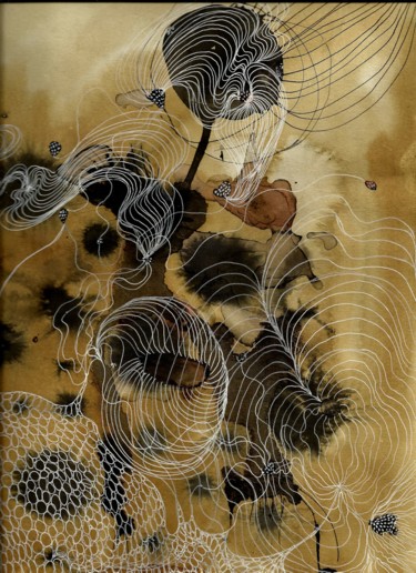 Peinture intitulée "PENELOPE'S WEB (col…" par Izabella Ortiz, Œuvre d'art originale, Autre