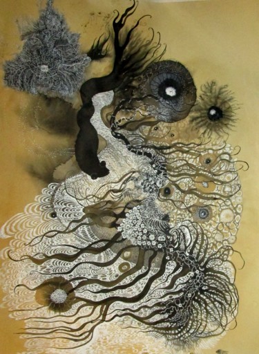 Картина под названием "Série songes infusés" - Izabella Ortiz, Подлинное произведение искусства