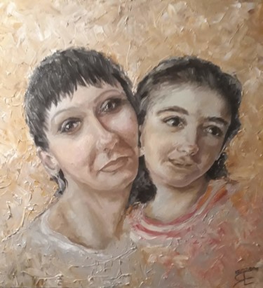 Картина под названием "Портрет" - Яна Александровна, Подлинное произведение искусства, Масло
