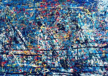 Painting titled "Regatta No. 11" by Iztok Retar, Original Artwork, Acrylic