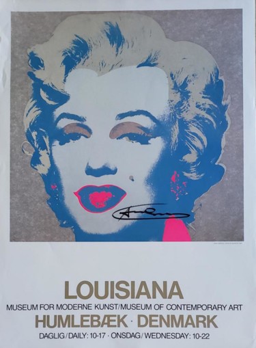 Gravures & estampes intitulée "Andy Warhol HANDSIG…" par Juan Angel Fernandez, Œuvre d'art originale, Sérigraphie
