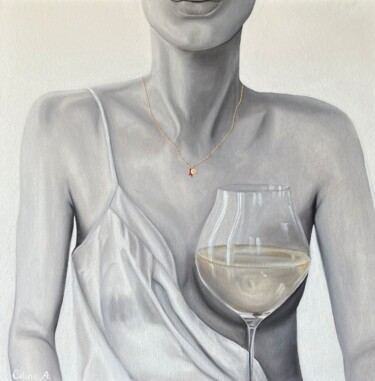 Peinture intitulée "Sensualité" par Céline Aguilar, Œuvre d'art originale, Huile