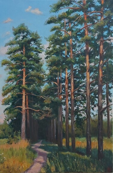 Malerei mit dem Titel "Oil painting russia…" von Iuliia Muraveinikova, Original-Kunstwerk, Öl Auf Keilrahmen aus Holz montie…