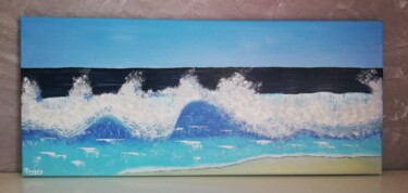 Painting titled "Holiday" by Poussy, Original Artwork, Acrylic