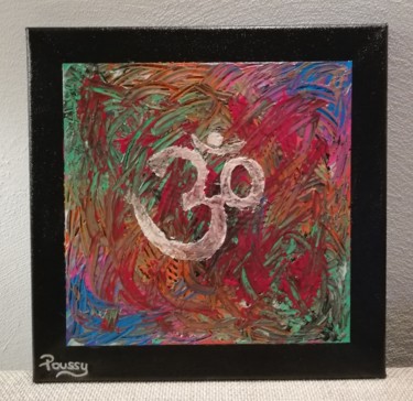 Painting titled "OM" by Poussy, Original Artwork, Acrylic
