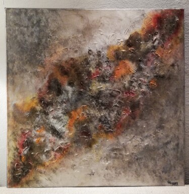 Peinture intitulée "Volcanic 2.0" par Poussy, Œuvre d'art originale, Acrylique