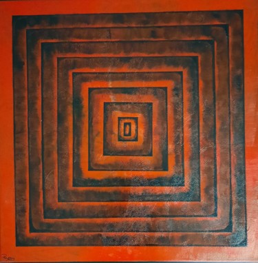 Painting titled "Labyrinth" by Poussy, Original Artwork, Acrylic