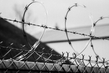 Photography titled "barbed wire" by J.D. Curry, Original Artwork