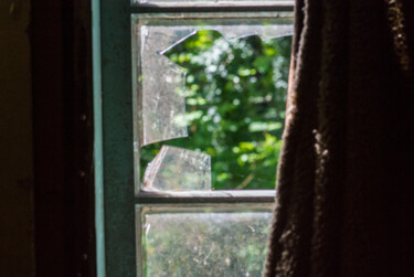 Photography titled "broken window and b…" by J.D. Curry, Original Artwork