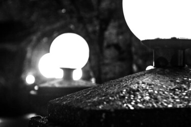 Photography titled "street lamps in rain" by J.D. Curry, Original Artwork