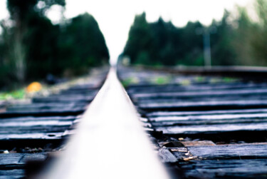 Photographie intitulée "railway" par J.D. Curry, Œuvre d'art originale
