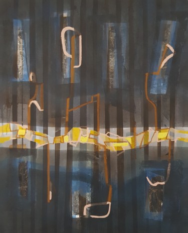 Картина под названием "Truth Windows" - J.Kesin, Подлинное произведение искусства, Масло Установлен на Деревянная рама для н…