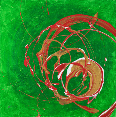 Peinture intitulée "Le chemin s'élève h…" par Joanna Koston Jackson, Œuvre d'art originale, Acrylique