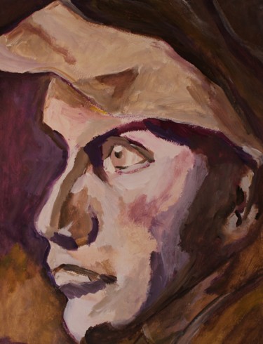 Malerei mit dem Titel "portret" von J.M. Mondria, Original-Kunstwerk, Acryl