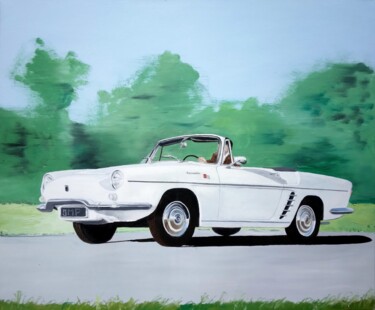 绘画 标题为“Renault Floride 1962” 由J.M Pen, 原创艺术品, 油 安装在木质担架架上