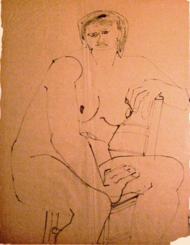 Painting titled "nude sketch" by J-Mail, Original Artwork