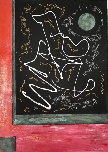 Peinture intitulée "La danse des Luciol…" par J-Ph Verselin, Œuvre d'art originale, Huile Monté sur Châssis en bois