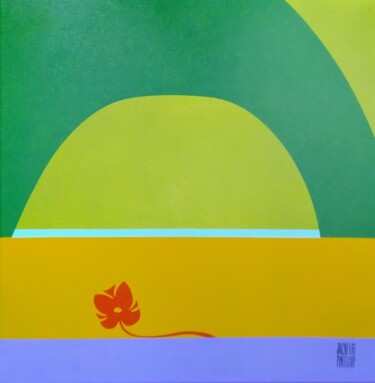 Peinture intitulée "" L'arche verte " ,…" par Jacques Pinceloup, Œuvre d'art originale, Acrylique